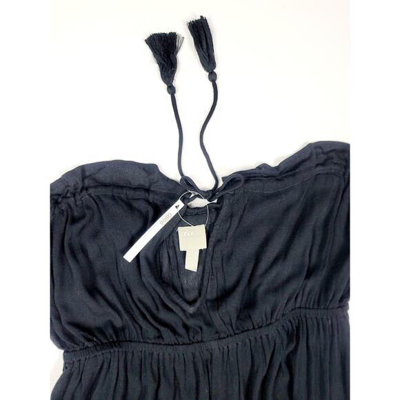 NEW ASOS SEXY BLACK BANDEAU BEACH ROMPER - SIZE: 6 - Picture 9 of 10